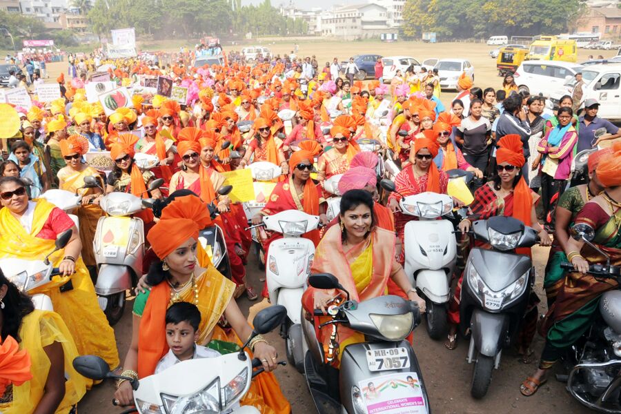 Waste pickers rally on International Women’s Day in Kolhapur