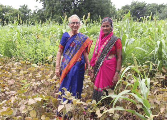 AMGU head interviews women organic farmers